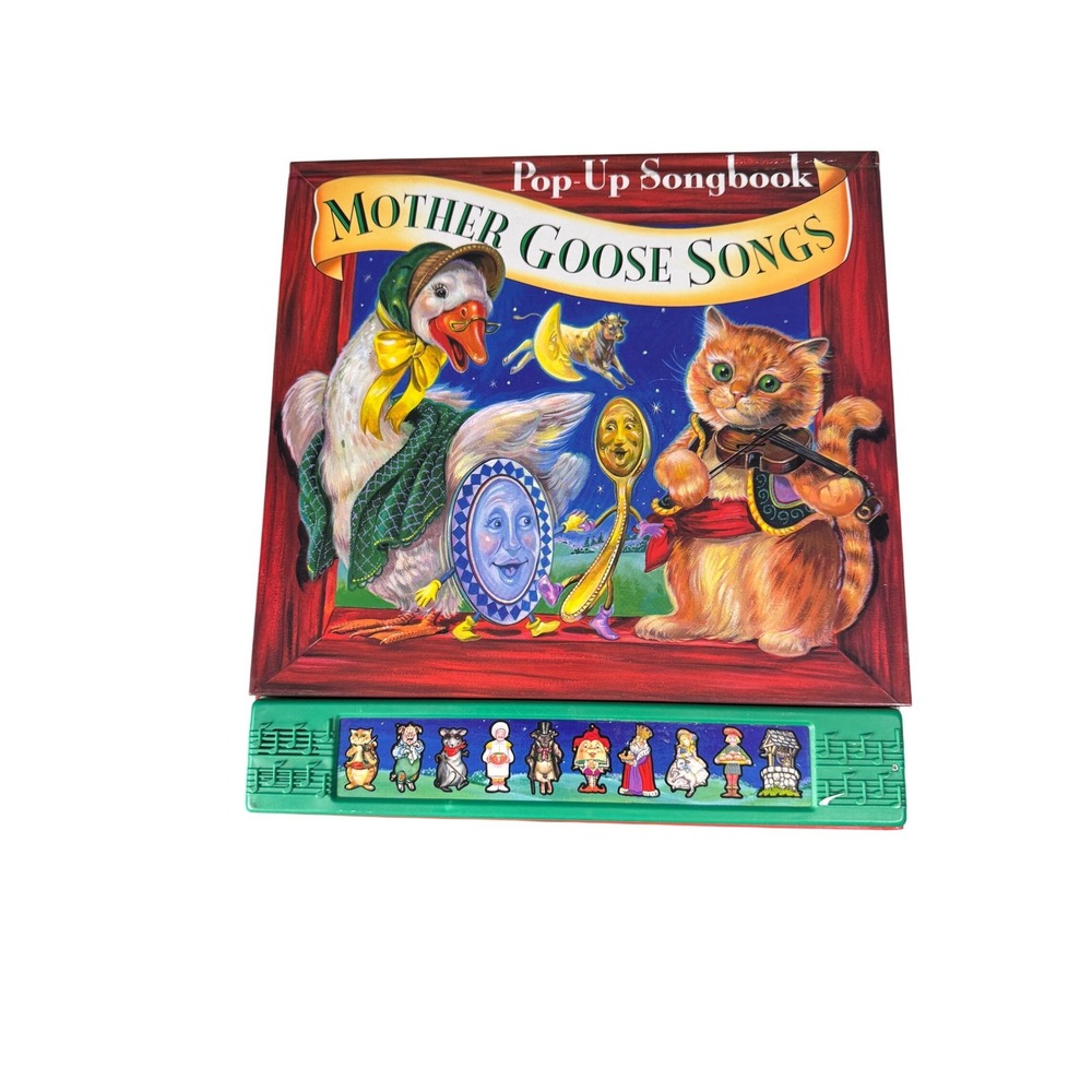 Vintage 1994 Mother Goose Songs Pop-Up Songbook 10 Musical Nursery Rhymes